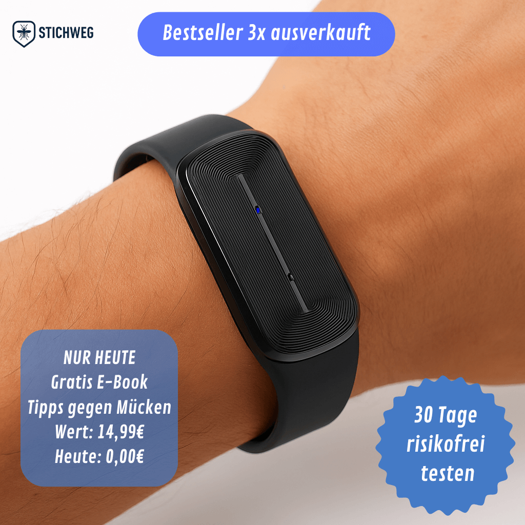 Anti-Mücken Armband | Ab der ersten Anwendung stichfrei!
