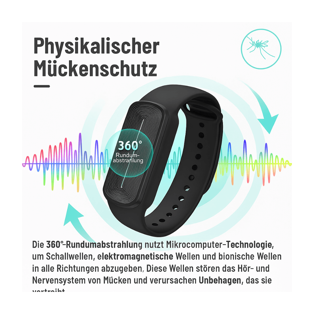 Anti-Mücken Armband | Ab der ersten Anwendung stichfrei!